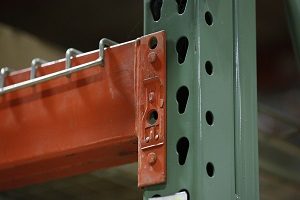 Damaged Pallet Rack Safety Pin - Apex Companies