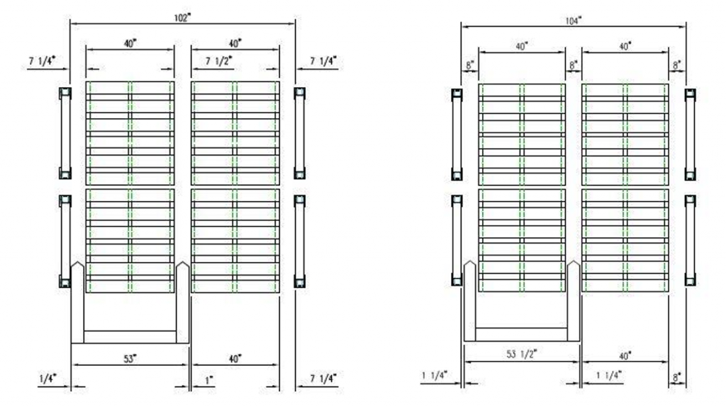 Double Deep Pallet Rack Reach, Industrial Shelving Dimensions